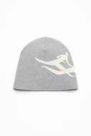 Jacquard "Logo" Beanie - Gray