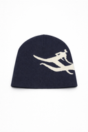 Jacquard "Logo" Beanie - Blue