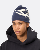 Jacquard "Logo" Beanie - Blue - Sinnuel collective