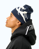 Jacquard "Logo" Beanie - Blue - Sinnuel collective