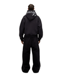 Script Signature Oversized Hoodie Deep Blue - Sinnuel collective