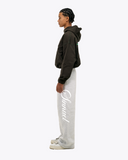 Cargo Pocket Crop Fit Hoodie - Brown - Sinnuel collective