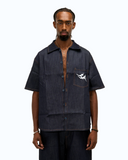 Raw denim buttoned shirt - Sinnuel collective
