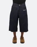 Raw denim carpenter jorts
