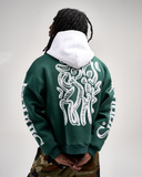 Fleece Double Hoodie – Rise of the Brave (Green)