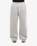 Wide Leg Sweatpants Grey Melange