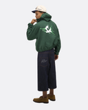 Cargo Pocket Crop Fit Hoodie (Green)