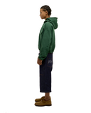 Cargo Pocket Crop Fit Hoodie - Green - Sinnuel collective