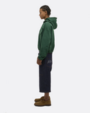 Cargo Pocket Crop Fit Hoodie (Green)