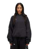 Script Signature Oversized Hoodie Deep Blue - Sinnuel collective