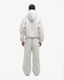 Wide Leg Sweatpants Grey Melange - Sinnuel collective