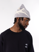 Jacquard "Logo" Beanie - Gray - Sinnuel collective