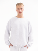 Worldwide Crewneck Grey Melange - Sinnuel collective